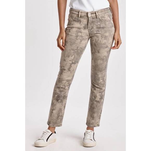 NEW DEAR JOHN DENIM blaire high rise slim jean in multi print - Picture 1 of 4